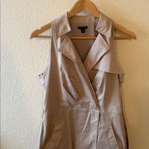 Khaki trench dress by Ann Taylor
